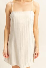 Miss Bliss HYFVE Stripe Shirt And Dress Set-White
