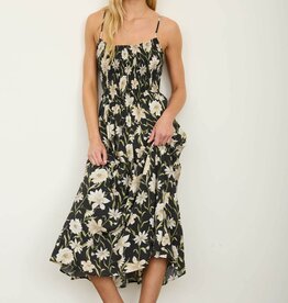 Miss Bliss Lindsay Floral Sundress-Black