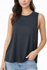 Miss Bliss CC Slvls Timeless Crew Neck Tank-Cement