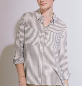 Miss Bliss Customer Fav Back in Stock-Striped Button Down