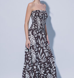 Miss Bliss Havana Tropics Strapless Dress