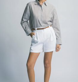 Miss Bliss Saint-Tropez Yacht Club Shorts- White With Belt