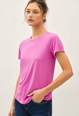 Miss Bliss BC Bamboo/modal Basic Round Neck T Shirt-Berry Smoothie