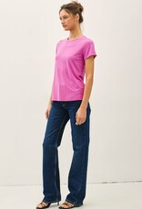 Miss Bliss BC Bamboo/modal Basic Round Neck T Shirt-Berry Smoothie