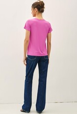 Miss Bliss BC Bamboo/modal Basic Round Neck T Shirt-Berry Smoothie
