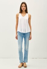 Miss Bliss BC Soft Core V Neck Tank- Off White