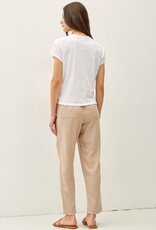 Miss Bliss BC Lara Tencel Ankle Pants- Sand