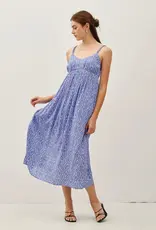 Miss Bliss BC Printed Midi Sundress- Blue
