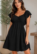 Miss Bliss CC Chic N Playful Mini Dress-Black
