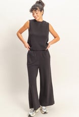 Miss Bliss HYFVE Sleeveless Cotton Top With Pocket-Black