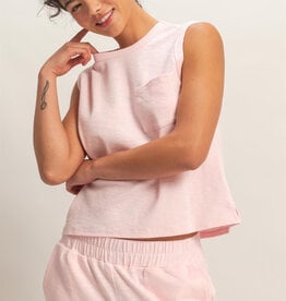 Miss Bliss HYFVE Sleeveless Cotton Top With Pocket-Soft Pink