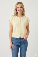 Miss Bliss Dream Chic Cropped Cardigan- Butter