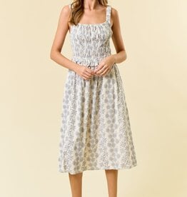 Miss Bliss The Christina Dress-Navy&Floral