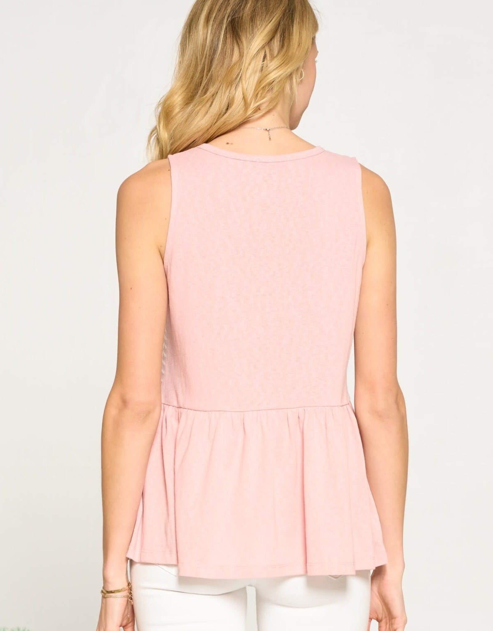 Miss Bliss Misty Rose Torso Knit Top