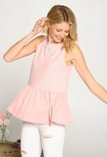 Miss Bliss Misty Rose Torso Knit Top