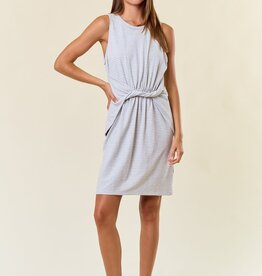 Miss Bliss The Kendra Dress-Heather Grey