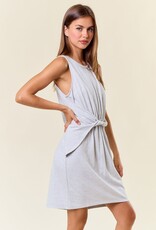 Miss Bliss The Kendra Dress-Heather Grey
