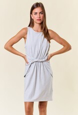 Miss Bliss The Kendra Dress-Heather Grey