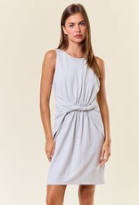 Miss Bliss The Kendra Dress-Heather Grey