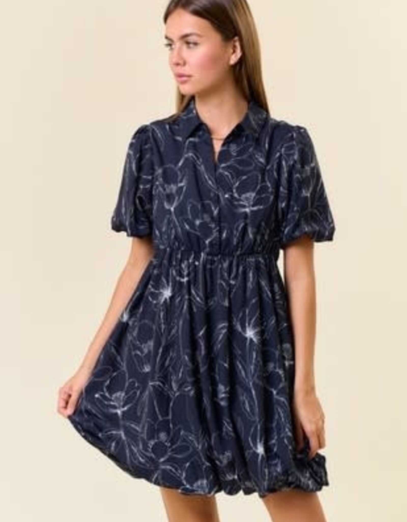 Miss Bliss Ayla Mini Dress-Black