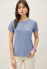 Miss Bliss BC Bamboo/modal Basic Round Neck T Shirt-Foggy Blue