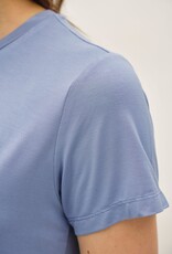Miss Bliss BC Bamboo/modal Basic Round Neck T Shirt-Foggy Blue