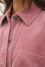 Miss Bliss BC Corduroy Cropped Shacket- Mauve