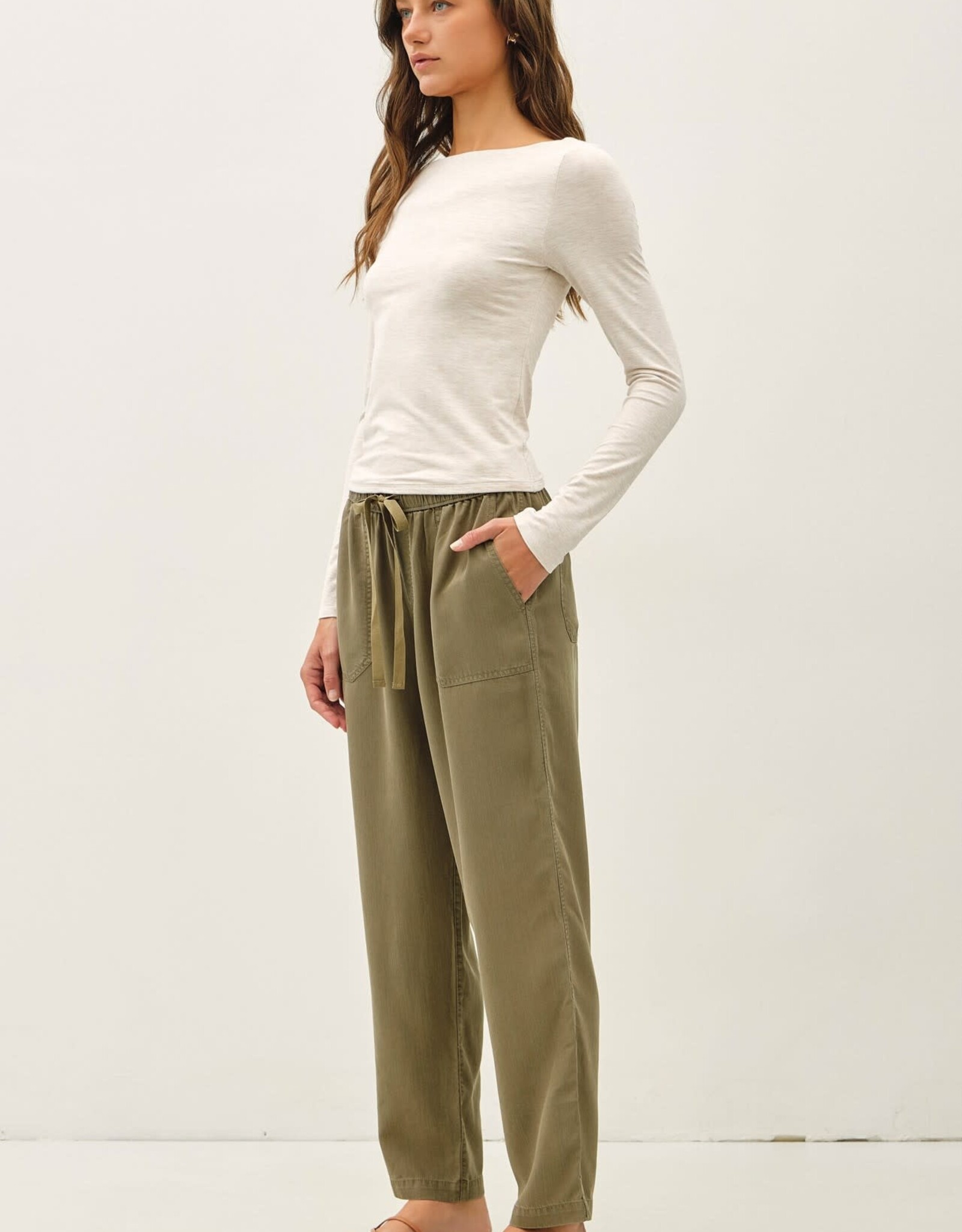 Miss Bliss BC Tencel Tapered Pants- Caper