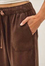 Miss Bliss BC Tencel Tapered Pants- Deep Choco