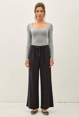 Miss Bliss BC 29" Inseam Tencel Wide Leg Pants- Vintage Black