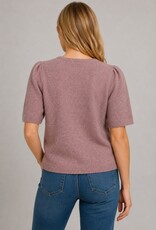 Miss Bliss Dream The Soft Puff-Slv Cardigan-Lavender