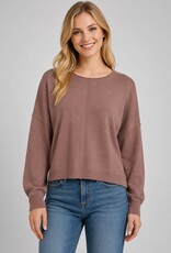 Miss Bliss Dream Front Seam Round Neck Pullover-Ht Fig