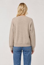 Miss Bliss Dream Daisy Floral Knit Sweater-Taupe
