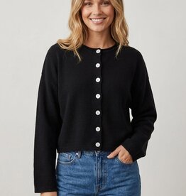 Miss Bliss Dream Timeless Button Up Crew Cardi