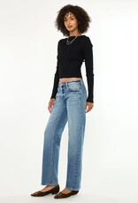 Miss Bliss KanCan Low Rise Baggy Straight-Dark