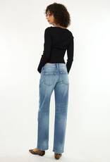 Miss Bliss KanCan Low Rise Baggy Straight-Dark