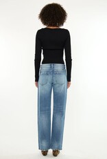 Miss Bliss KanCan Low Rise Baggy Straight-Dark