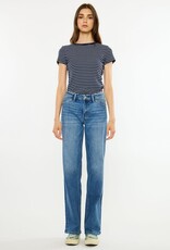 Miss Bliss KanCan Mid Rise Slim Wide-Med Dark Wash