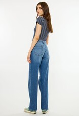 Miss Bliss KanCan Mid Rise Slim Wide-Med Dark Wash
