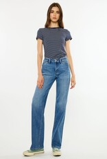 Miss Bliss KanCan Mid Rise Slim Wide-Med Dark Wash