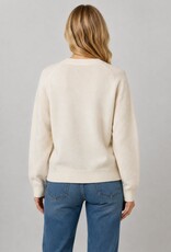 Miss Bliss Dream Teddy Trio Crew Sweater-Ivory