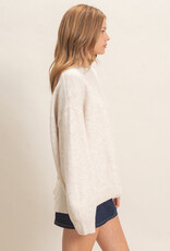 Miss Bliss HYFVE Open Back Sweater W/Organza Bows