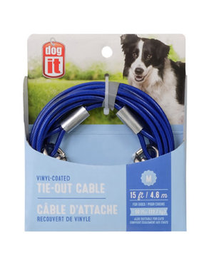 Dogit Dogit câble d'attache pour chiens de moins de 50lbs 15''