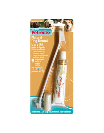 Petrodex Petrodex trousse de soins dentaires pour chiens arôme d'arachide