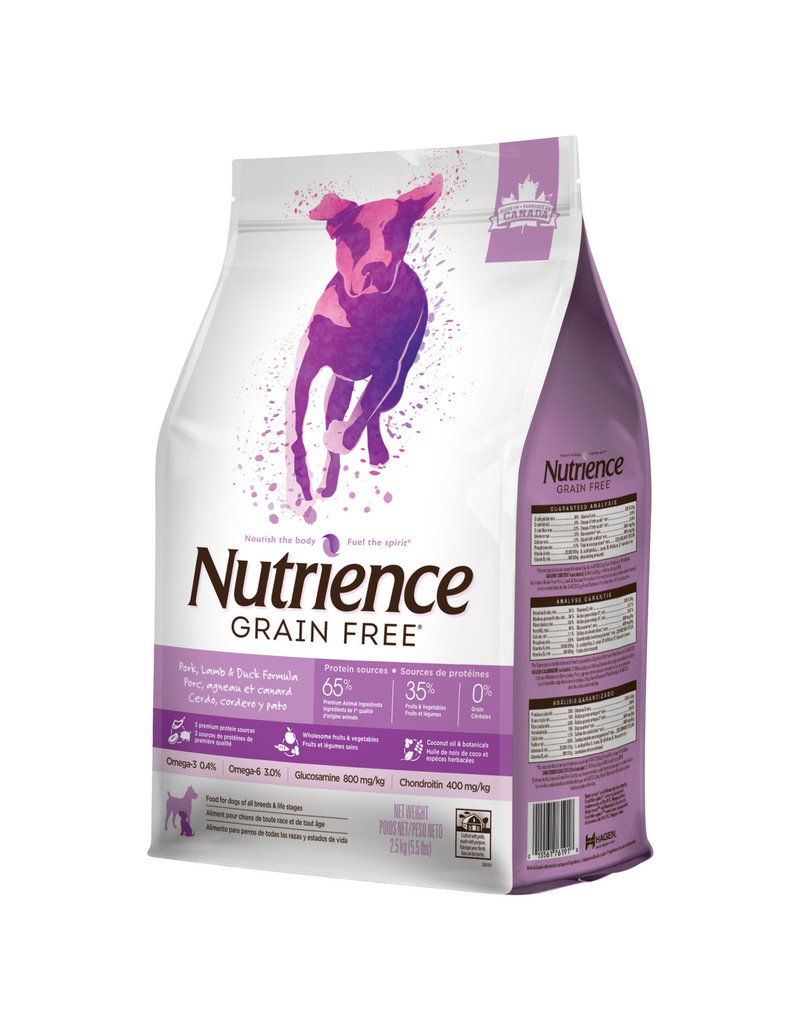 Nutrience Chien Sans Grain Porc Agneau Et Canard Domaine Animal