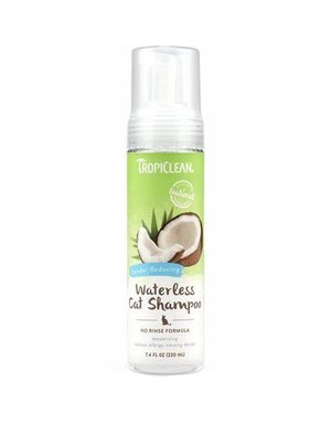 Tropiclean Tropiclean shampoing sans rinçage chat eau de coconut