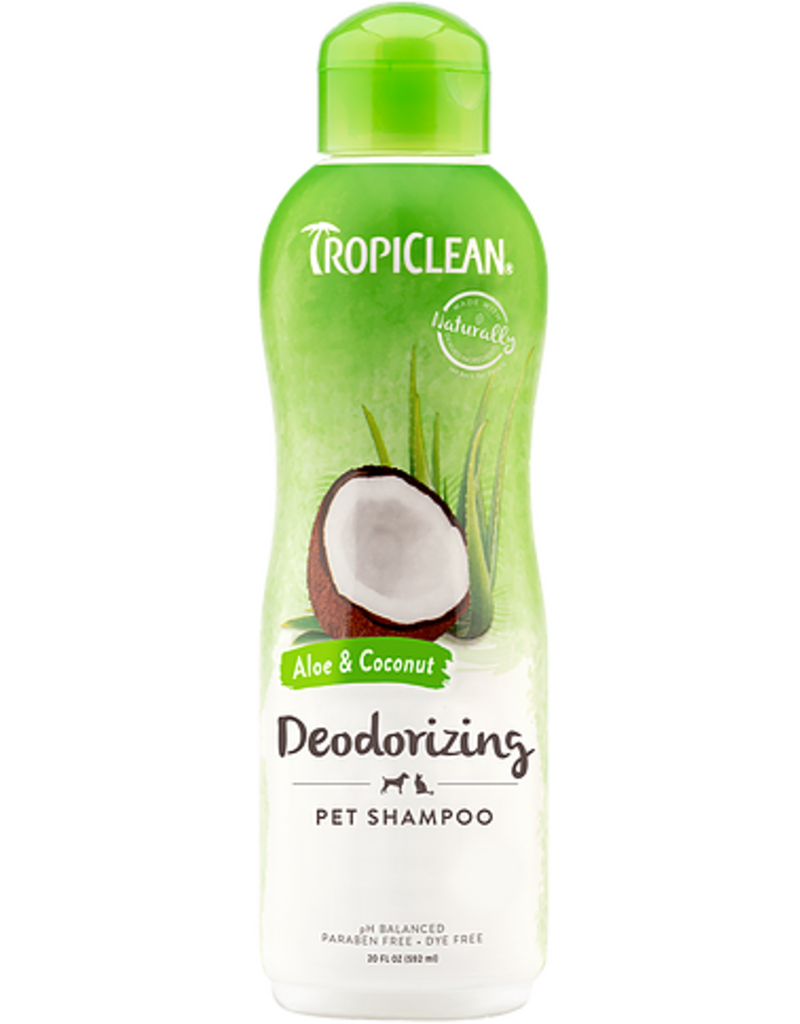 Tropiclean Tropiclean shampooing désodorisant aloès et coco 20oz