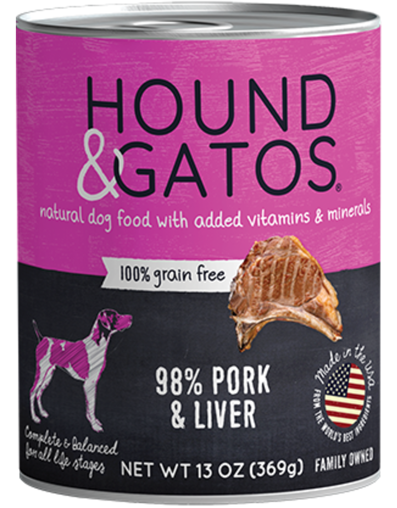 Hound&Gatos Hound&Gatos chien porc 13oz (12)