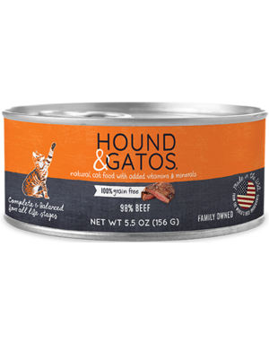 Hound&Gatos Hound&Gatos chat boeuf 5.5oz (24)