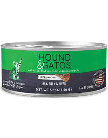 Hound&Gatos Hound&Gatos chat canard 5.5oz (24)